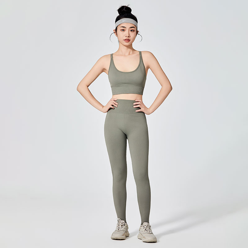 Babaeng Makukulay Simpleng Uri ng Sports Leggings