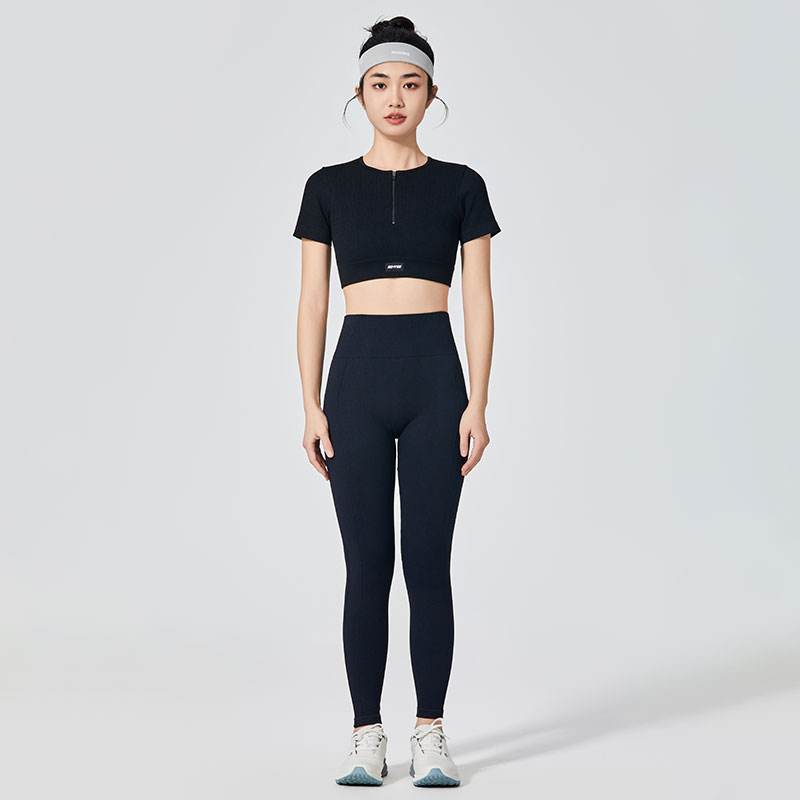 Women Seamless Black Classic Sports Leggings